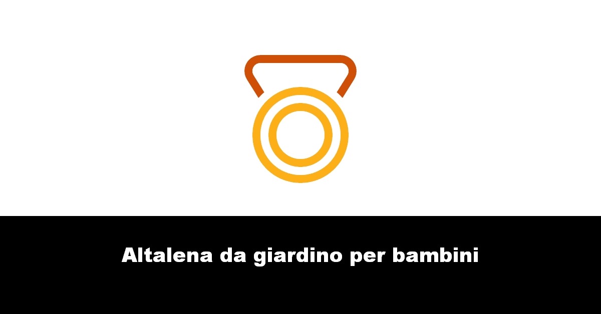 Altalena da giardino per bambini