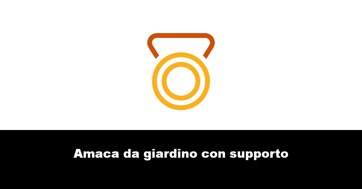 Amaca da giardino con supporto