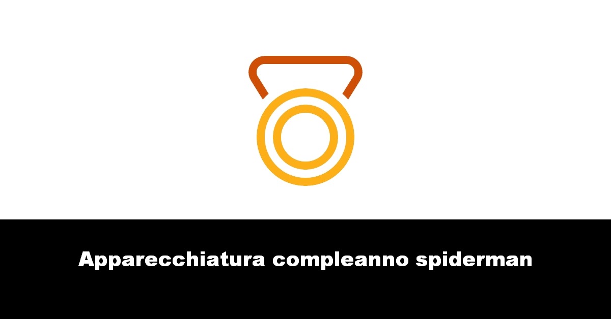 Apparecchiatura compleanno spiderman