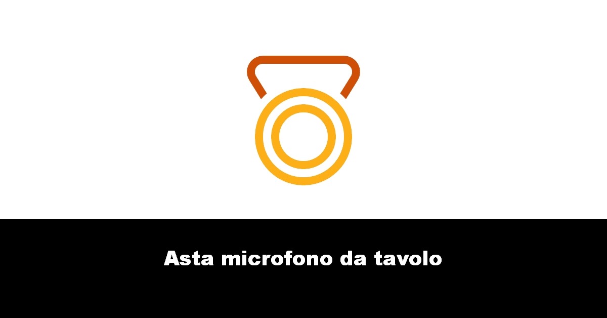 Asta microfono da tavolo