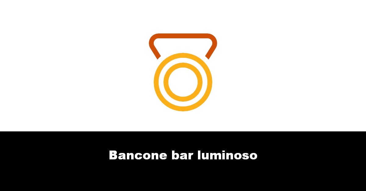 Bancone bar luminoso