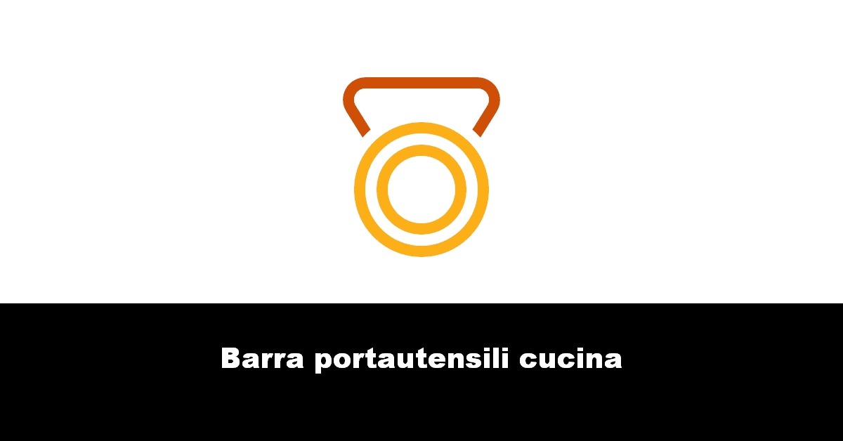 Barra portautensili cucina