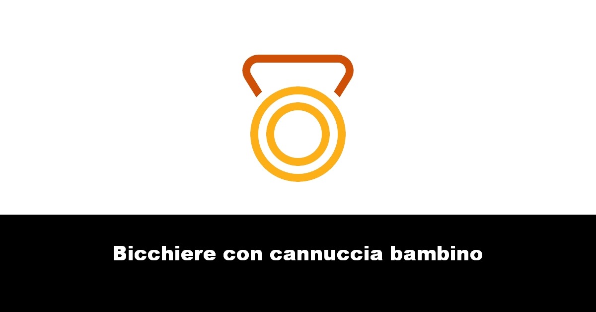 Bicchiere con cannuccia bambino