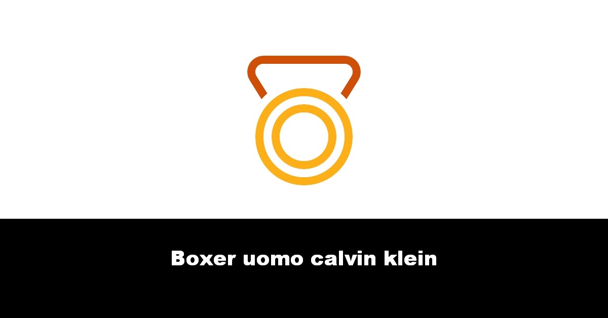 Boxer uomo calvin klein