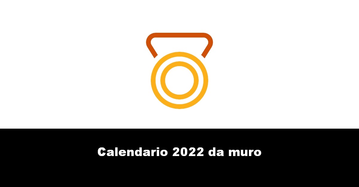 Calendario 2022 da muro