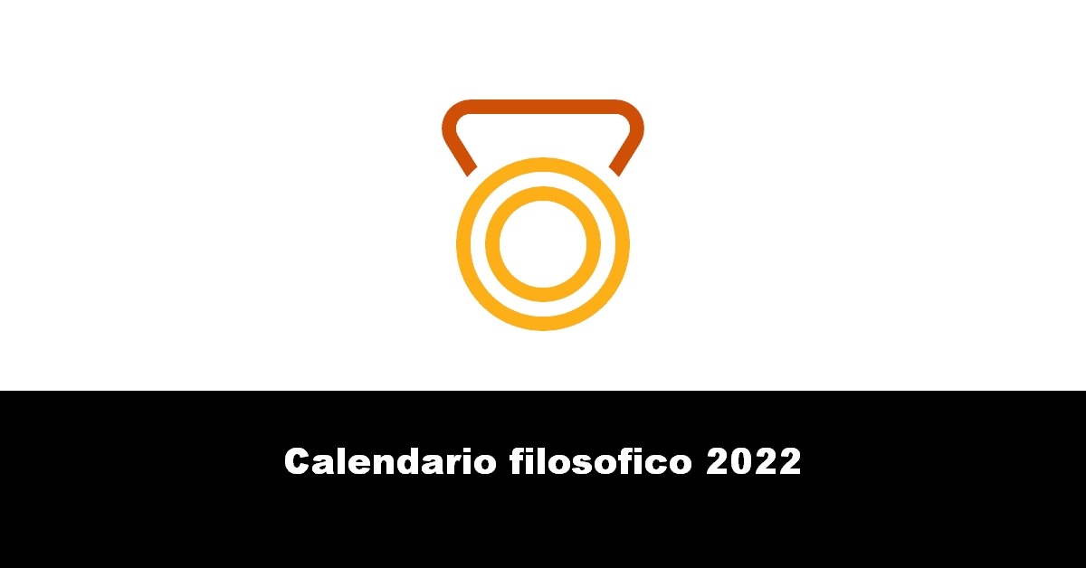 Calendario filosofico 2022