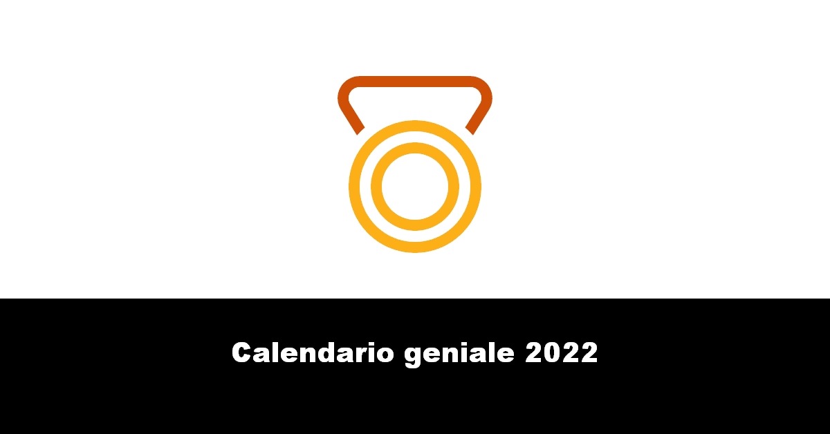 Calendario geniale 2022