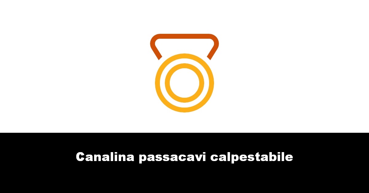 Canalina passacavi calpestabile