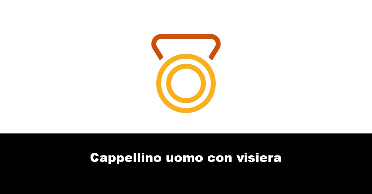 Cappellino uomo con visiera