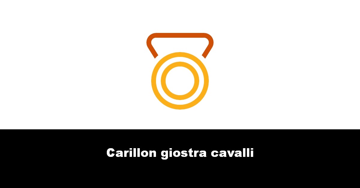 Carillon giostra cavalli