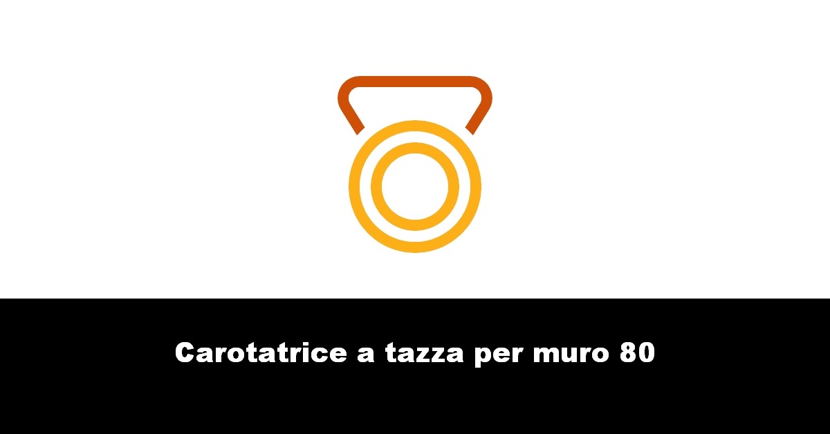 Carotatrice a tazza per muro 80