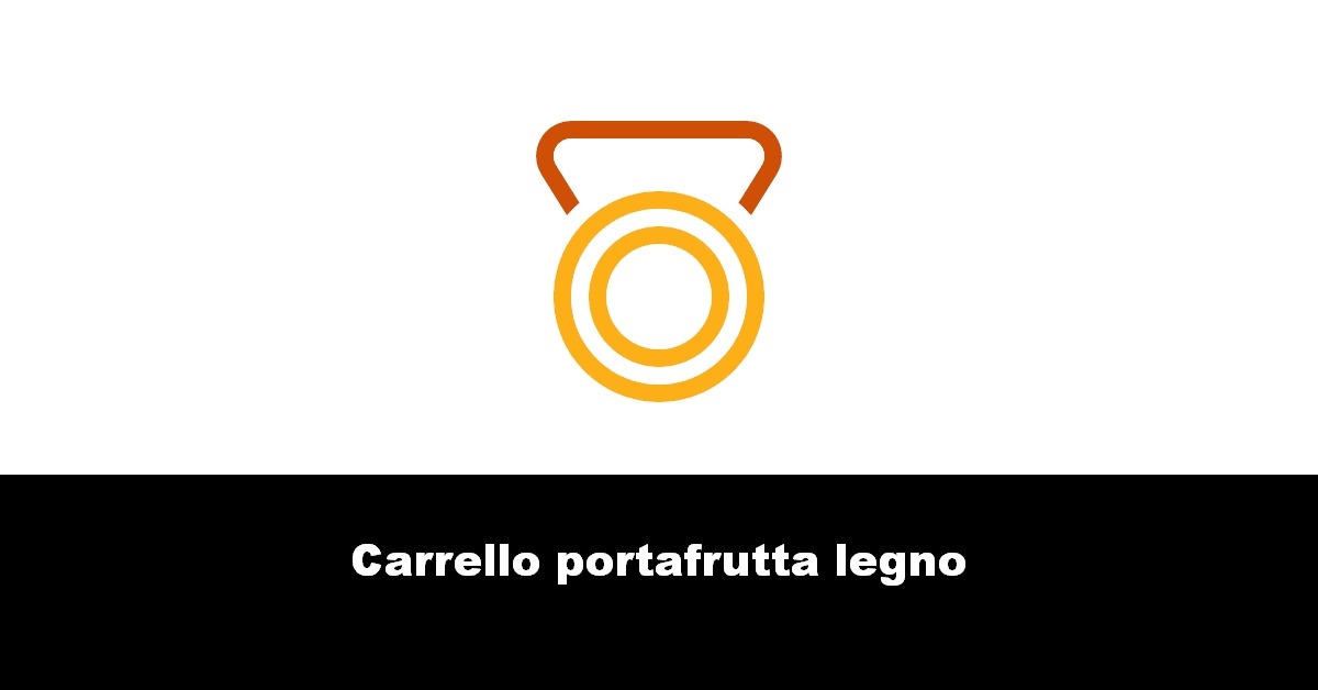 Carrello portafrutta legno