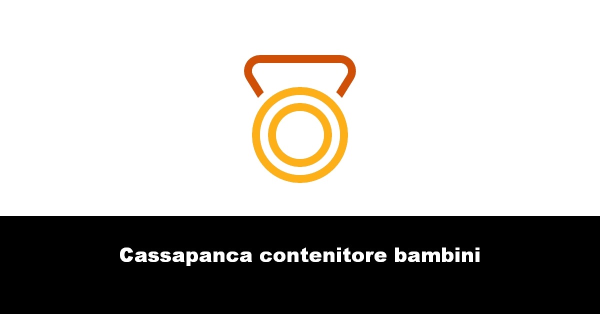 Cassapanca contenitore bambini