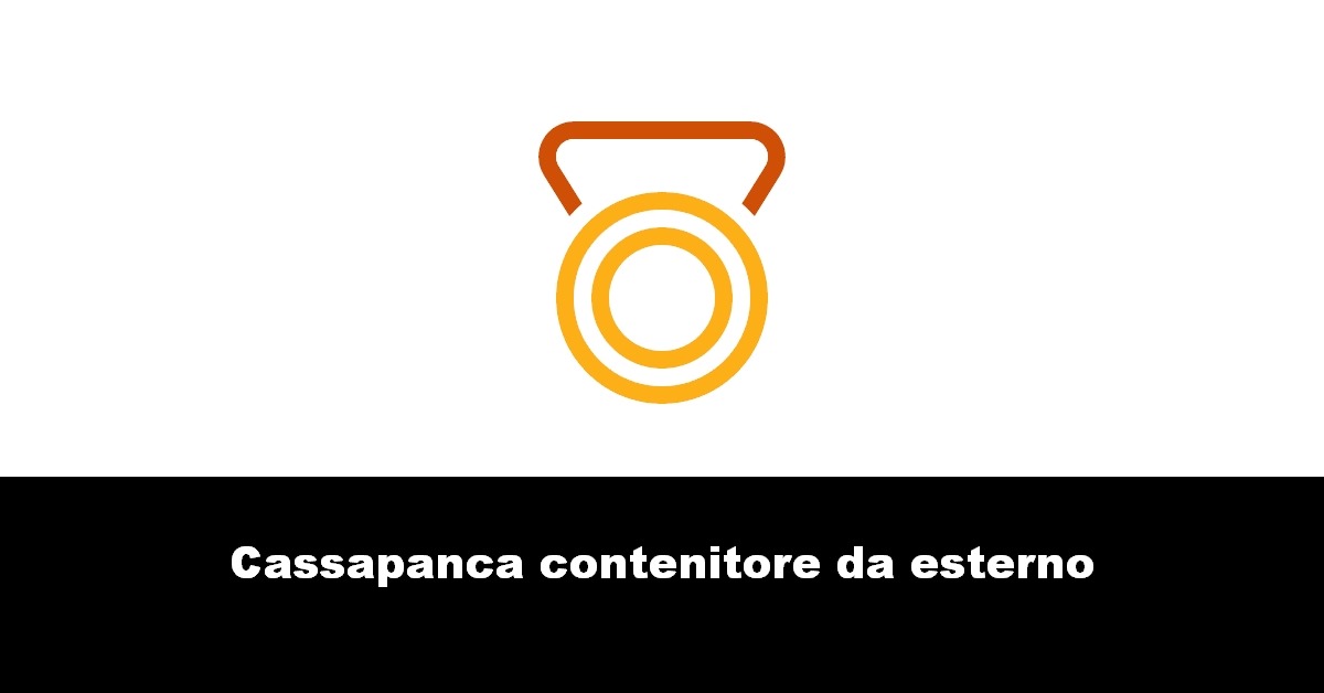 Cassapanca contenitore da esterno