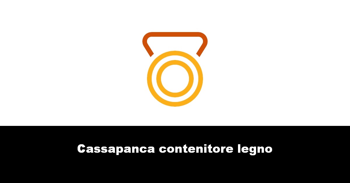 Cassapanca contenitore legno