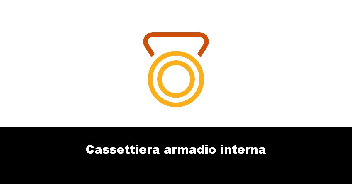 Cassettiera armadio interna