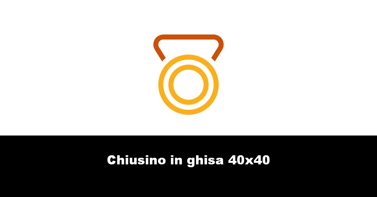 Chiusino in ghisa 40×40