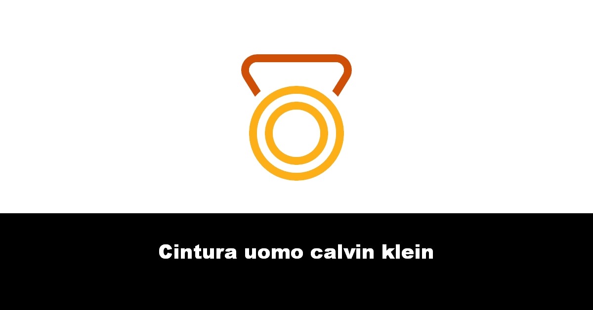 Cintura uomo calvin klein