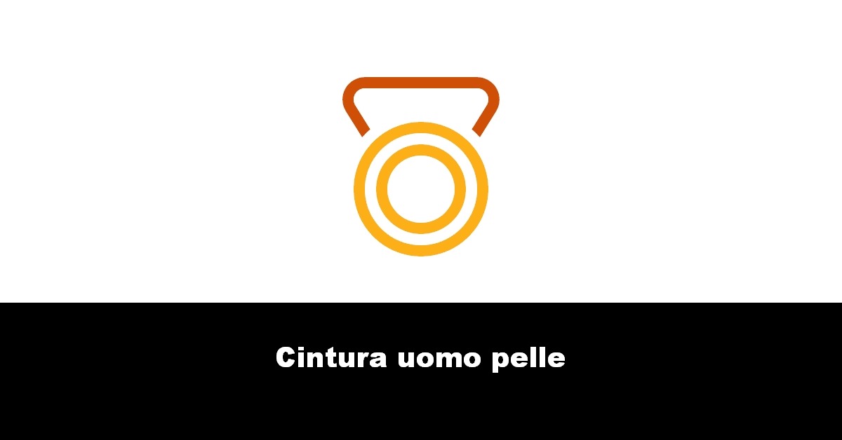 Cintura uomo pelle