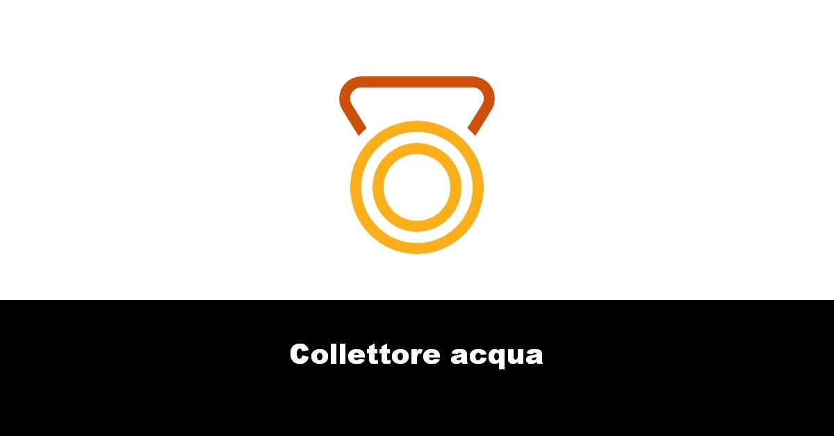 Collettore acqua