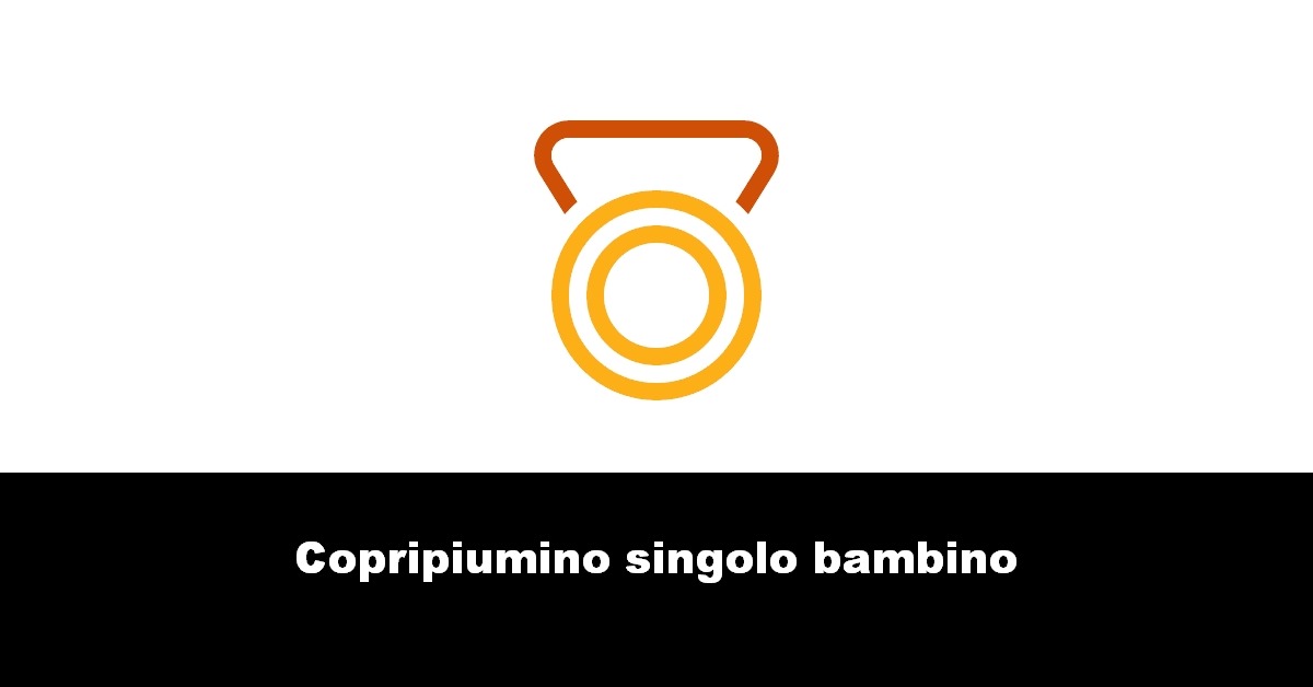 Copripiumino singolo bambino