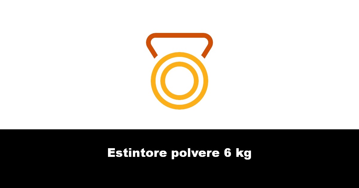 Estintore polvere 6 kg