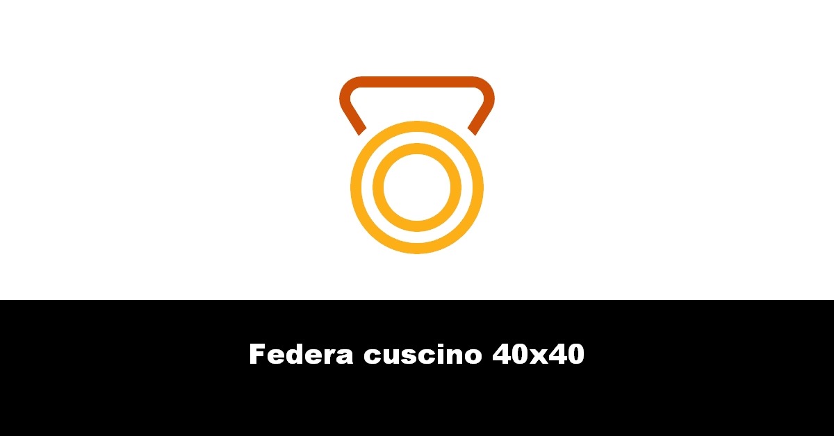 Federa cuscino 40×40