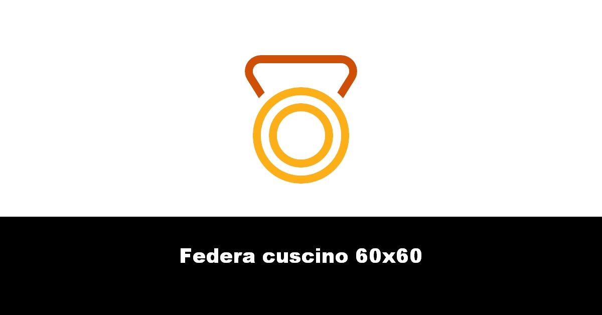 Federa cuscino 60×60