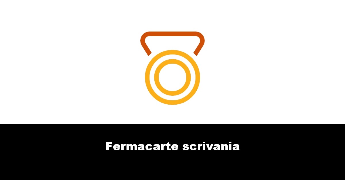 Fermacarte scrivania