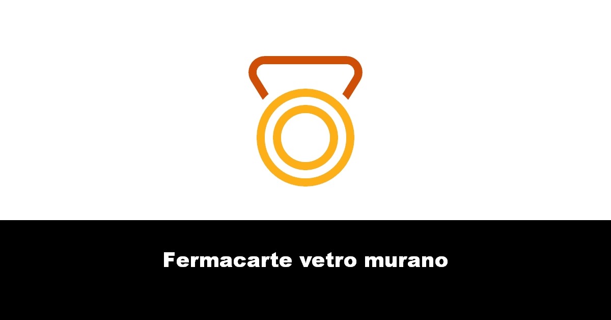 Fermacarte vetro murano