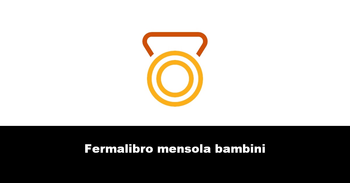 Fermalibro mensola bambini