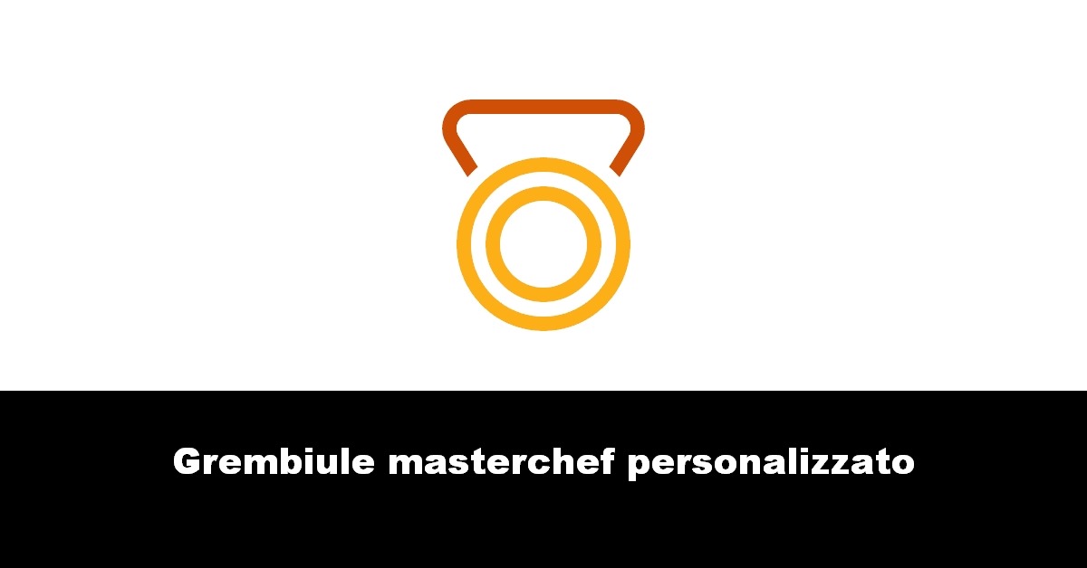 Grembiule masterchef personalizzato