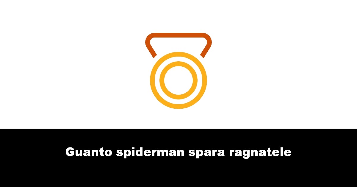 Guanto spiderman spara ragnatele