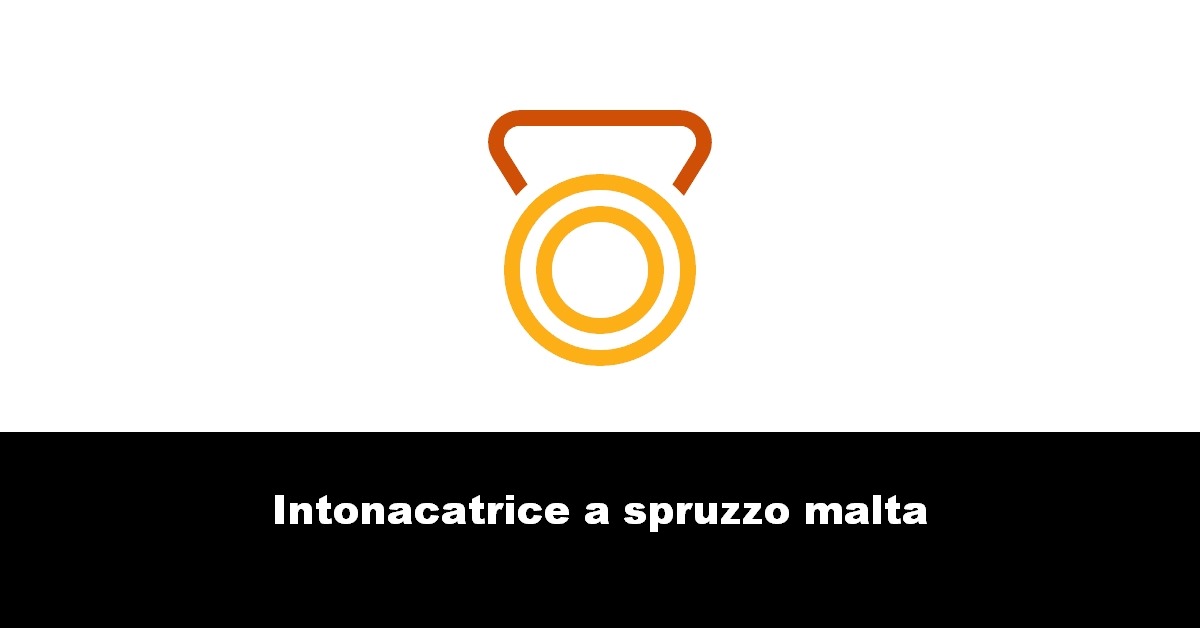 Intonacatrice a spruzzo malta