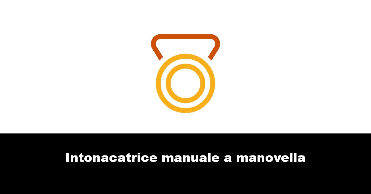 Intonacatrice manuale a manovella