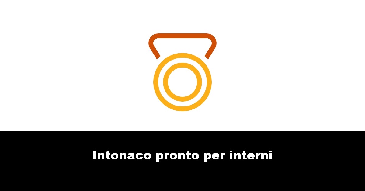 Intonaco pronto per interni