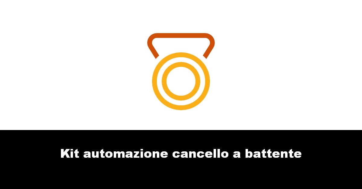 Kit automazione cancello a battente