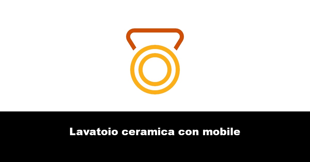 Lavatoio ceramica con mobile