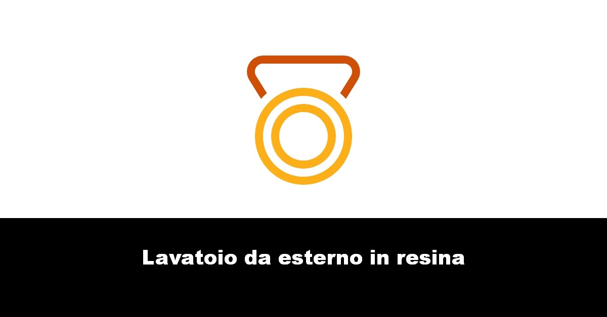 Lavatoio da esterno in resina