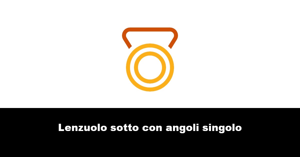 Lenzuolo sotto con angoli singolo