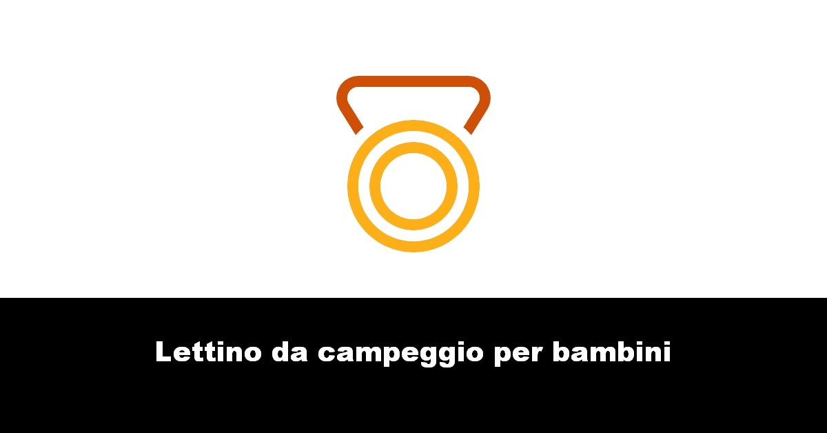 Lettino da campeggio per bambini