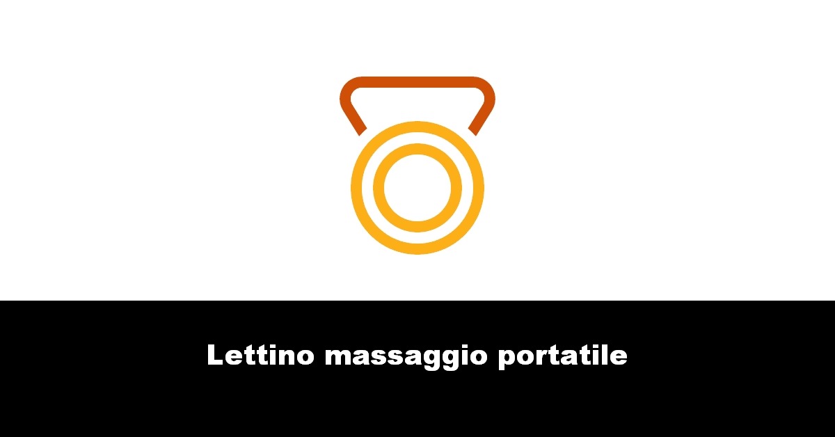 Lettino massaggio portatile