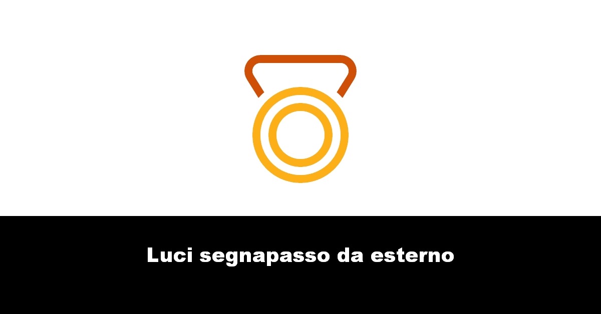 Luci segnapasso da esterno