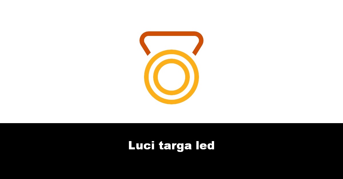 Luci targa led