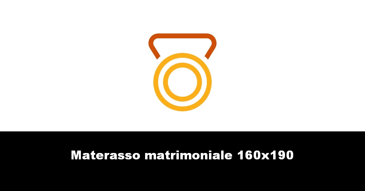 Materasso matrimoniale 160×190