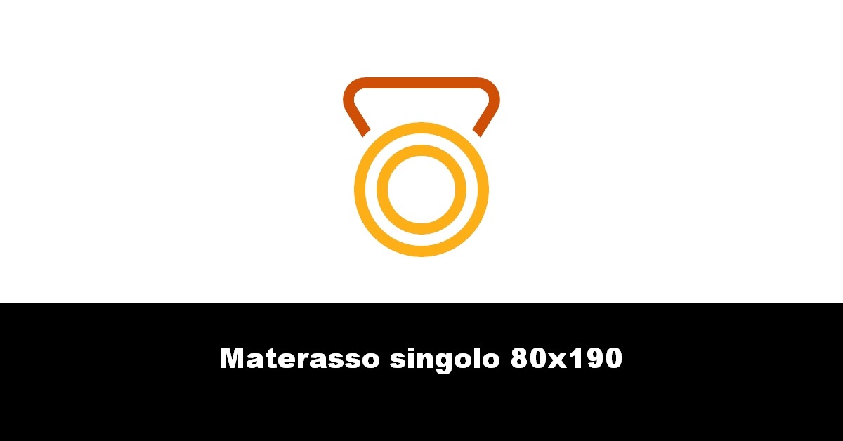 Materasso singolo 80×190