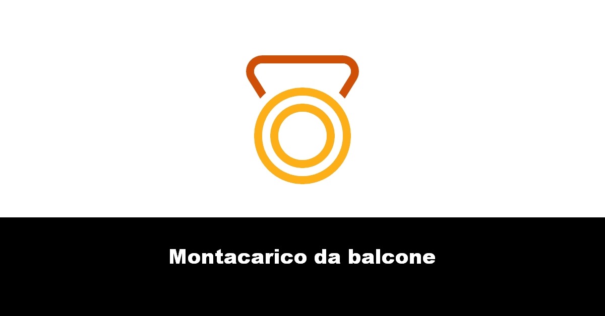 Montacarico da balcone