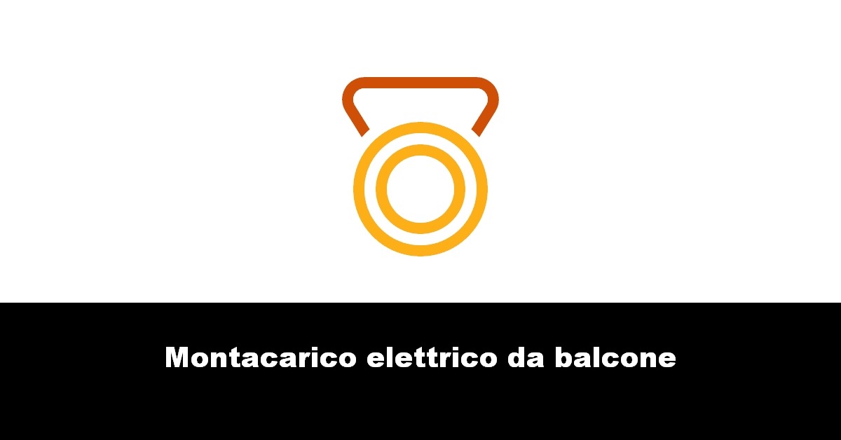 Montacarico elettrico da balcone