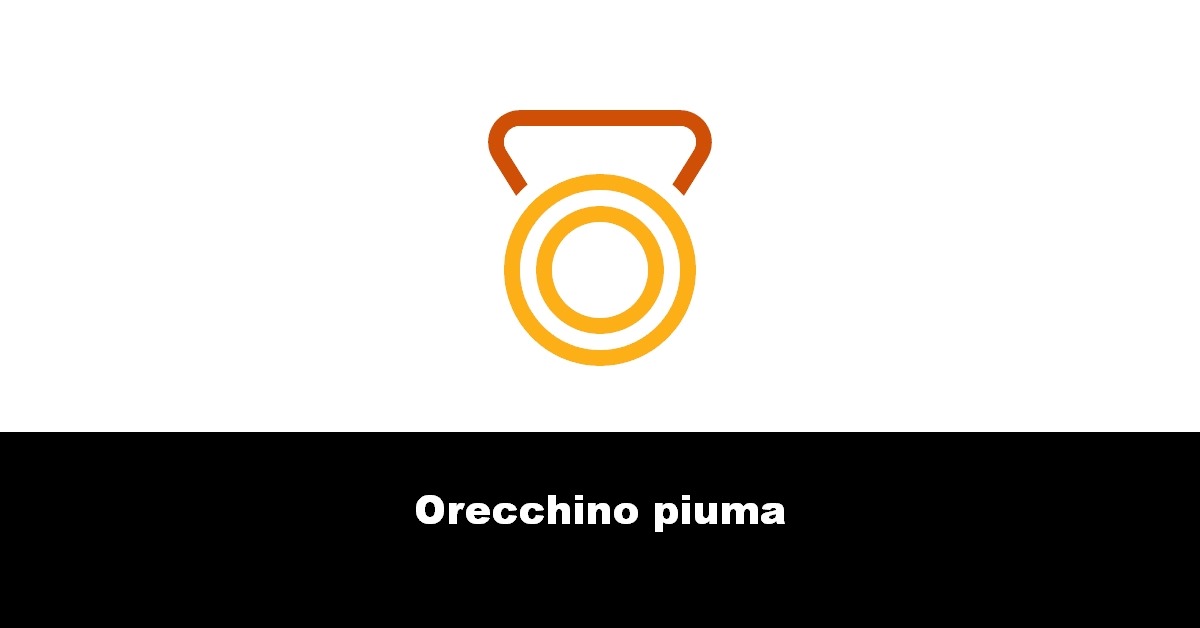 Orecchino piuma