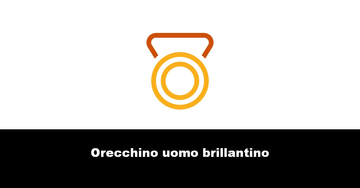 Orecchino uomo brillantino